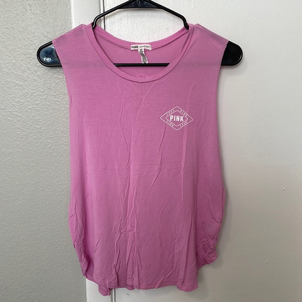 PINK super soft muscle tee